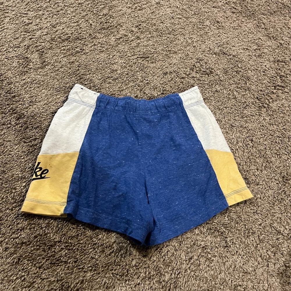 Nike Sportswear Icon Clash Women's Shorts In Blue, Yellow & White - Picture 6 of 8